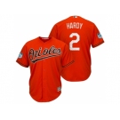 Men's Baltimore Orioles #2 J.J. Hardy 2017 Spring Training Cool Base Stitched MLB Jersey