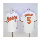 Men's Baltimore Orioles #5 Brooks Robinson Majestic White Authentic Jersey