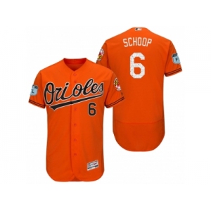 Men's Baltimore Orioles #6 Jonathan Schoop 2017 Spring Training Flex Base Authentic Collection Stitched Baseball Jersey