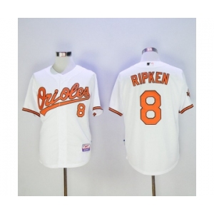 Men's Baltimore Orioles #8 Cal Ripken Majestic White Authentic Jersey
