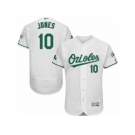 Men's Majestic Baltimore Orioles #10 Adam Jones White Celtic Flexbase Authentic Collection MLB Jersey