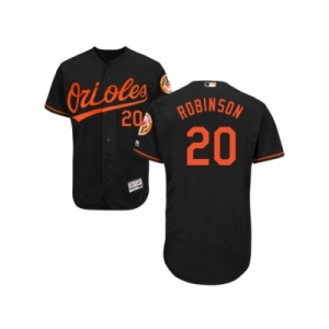 Men's Majestic Baltimore Orioles #20 Frank Robinson Black Flexbase Authentic Collection MLB Jersey