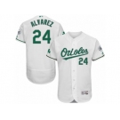Men's Majestic Baltimore Orioles #24 Pedro Alvarez White Celtic Flexbase Authentic Collection MLB Jersey
