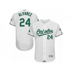 Men's Majestic Baltimore Orioles #24 Pedro Alvarez White Celtic Flexbase Authentic Collection MLB Jersey