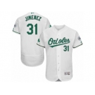 Men's Majestic Baltimore Orioles #31 Ubaldo Jimenez White Celtic Flexbase Authentic Collection MLB Jersey