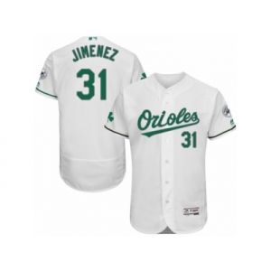 Men's Majestic Baltimore Orioles #31 Ubaldo Jimenez White Celtic Flexbase Authentic Collection MLB Jersey