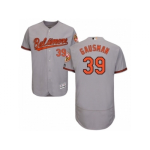 Men's Majestic Baltimore Orioles #39 Kevin Gausman Grey Flexbase Authentic Collection MLB Jersey