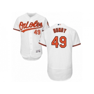 Men's Majestic Baltimore Orioles #49 Dylan Bundy White Flexbase Authentic Collection MLB Jersey