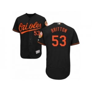 Men's Majestic Baltimore Orioles #53 Zach Britton Black Flexbase Authentic Collection MLB Jersey