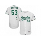 Men's Majestic Baltimore Orioles #53 Zach Britton White Celtic Flexbase Authentic Collection MLB Jersey