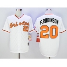 Mitchell And Ness Baltimore Orioles #20 Frank Robinson White Stitched Baseball Jersey