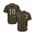 mlb jerseys baltimore orioles #10 adam jones green salute to service