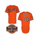 mlb jerseys baltimore orioles #10 jones orange cool base[20th anniversary patch]