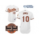 mlb jerseys baltimore orioles #10 jones white cool base[20th anniversary patch]