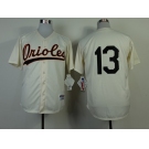 mlb jerseys baltimore orioles #13 machado cream