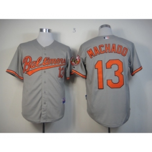 mlb jerseys baltimore orioles #13 machado grey