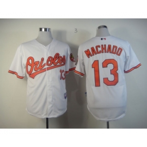 mlb jerseys baltimore orioles #13 machado white