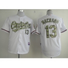 mlb jerseys baltimore orioles #13 machado white[number camo]