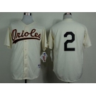 mlb jerseys baltimore orioles #2 hardy cream[1954 m&n]