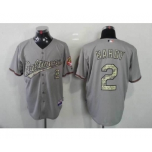 mlb jerseys baltimore orioles #2 hardy grey[number camo]