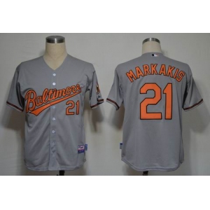 mlb jerseys baltimore orioles #21 markakis grey