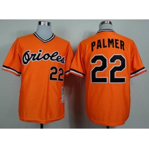 mlb jerseys baltimore orioles #22 palmer orange[1982 m&n]