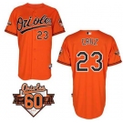 mlb jerseys baltimore orioles #23 cruz orange[60 th]