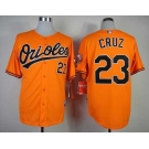 mlb jerseys baltimore orioles #23 cruz orange