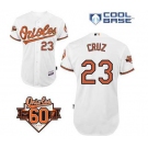 mlb jerseys baltimore orioles #23 cruz white[60 th]