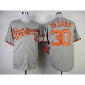 mlb jerseys baltimore orioles #30 tillman grey