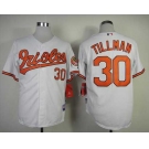 mlb jerseys baltimore orioles #30 tillman white