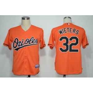 mlb jerseys baltimore orioles #32 wieters orange