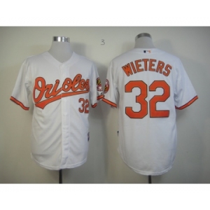 mlb jerseys baltimore orioles #32 wieters white