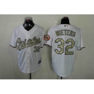 mlb jerseys baltimore orioles #32 wieters white[number camo]