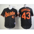 mlb jerseys baltimore orioles #43 johnson black