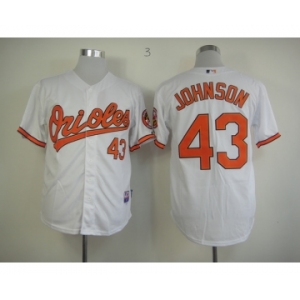 mlb jerseys baltimore orioles #43 johnson white