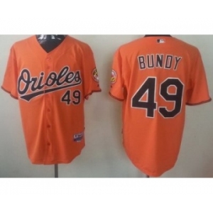mlb jerseys baltimore orioles #49 bundy orange