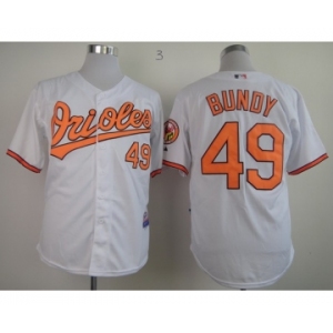 mlb jerseys baltimore orioles #49 bundy white