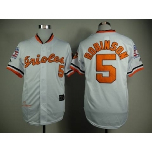 mlb jerseys baltimore orioles #5 robinson white[1970 m&n]