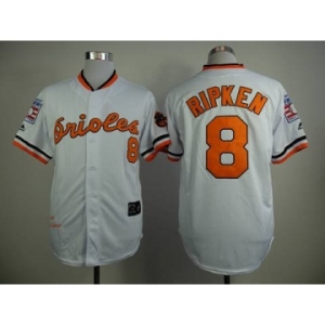 mlb jerseys baltimore orioles #8 ripken white[1970 m&n]