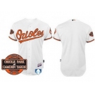 mlb jerseys baltimore orioles blank white cool base[20th anniversary patch]