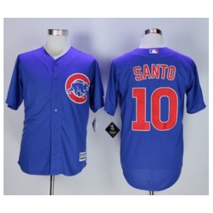 Chicago Cubs #10 Ron Santo Blue New Cool Base Stitched MLB Jersey