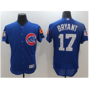 Chicago Cubs #17 Kris Bryant Royal 2017 Spring Training Flexbase Authentic Collection Stitched Baseball Jersey