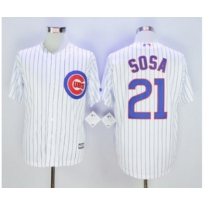 Chicago Cubs #21 Sammy Sosa White New Cool Base Stitched MLB Jersey