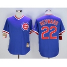 Chicago Cubs #22 Jason Heyward Blue Cooperstown Stitched Baseball Jersey