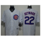 Chicago Cubs #22 Jason Heyward White Strip New Cool Base Stitched MLB Jersey