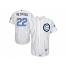 Chicago Cubs #22 Jason Heyward White(Blue Strip) Flexbase Authentic Collection 2016 Father's Day Stitched Baseball Jersey