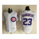 Chicago Cubs #23 Ryne Sandberg White Flexbase Authentic Collection Stitched Baseball Jersey