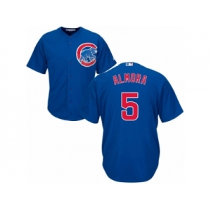 Chicago Cubs #5 Albert Almora Jr Replica Royal Blue Alternate Cool Base MLB Jersey