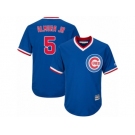 Chicago Cubs #5 Albert Almora Jr Replica Royal Blue Cooperstown Cool Base MLB Jersey